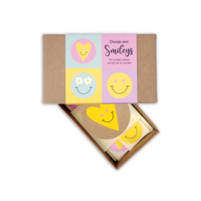 Kadostickers | Doosje met Smiley stickers